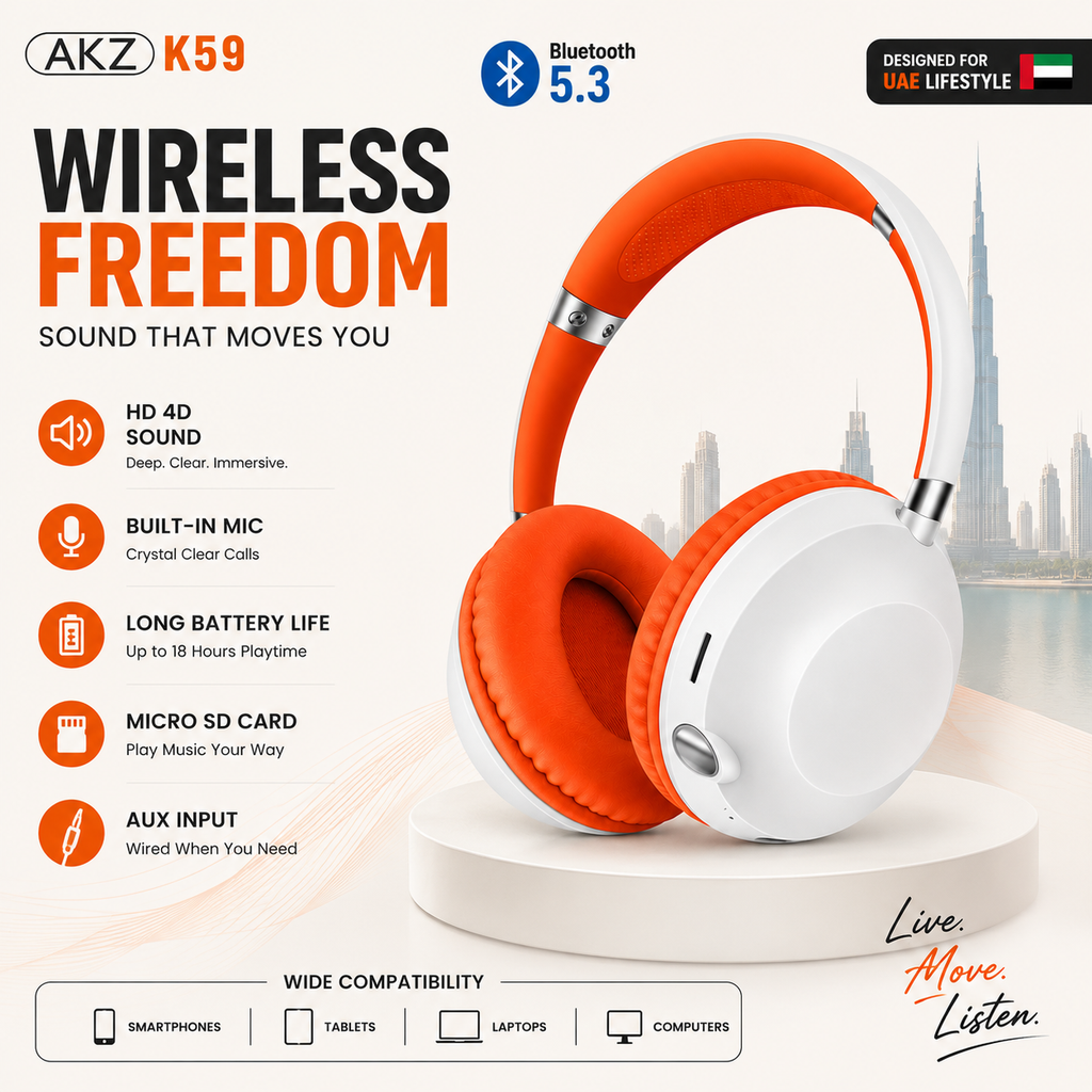 AKZ - Light Series Wireless Bluetooth Headset