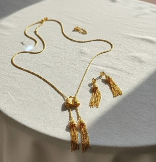 Cascade Tassel Necklace Set