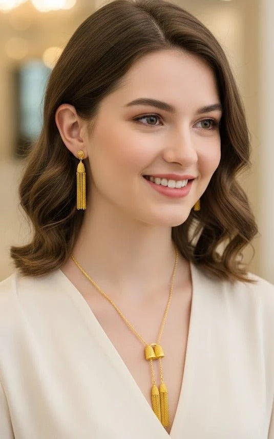 Cascade Tassel Necklace Set