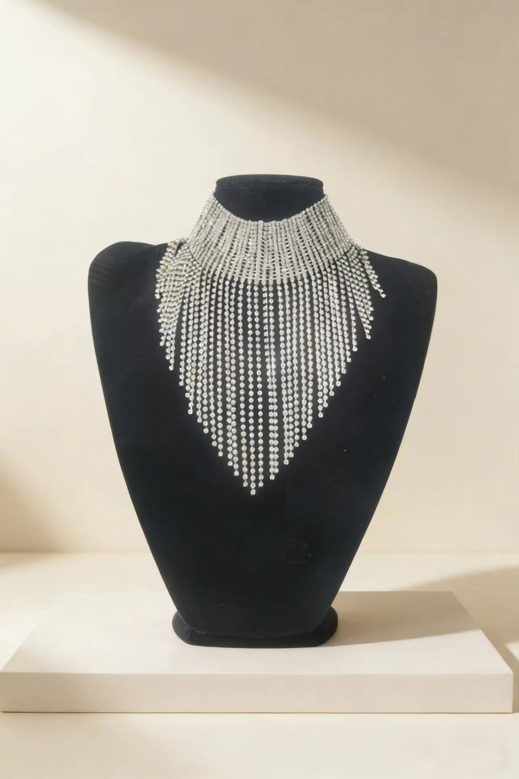 Crystal Fringe Choker For Women