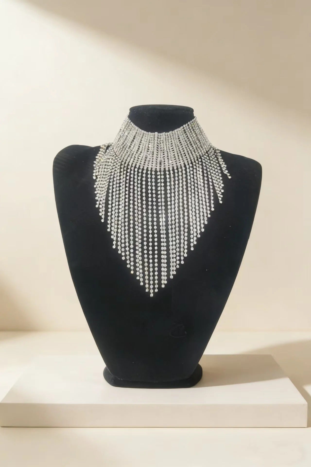 Crystal Fringe Choker For Women